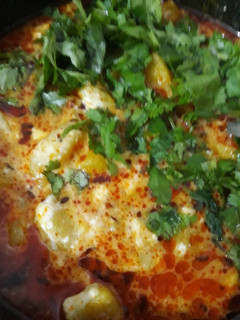 A picture of Dahi Aalu.