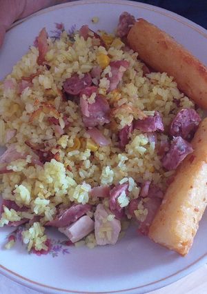 Una foto de Arroz paisa en casa