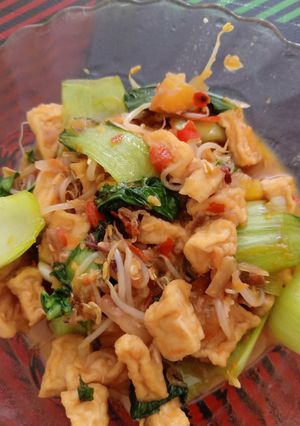 Foto resep Tumis tahu, tauge dan pokcoy