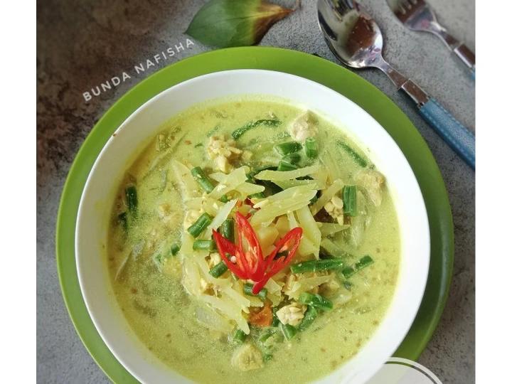 Easy Steps to Prepare Recipes Lodeh Tempe Labu Siam the Perfect Make You Drink.