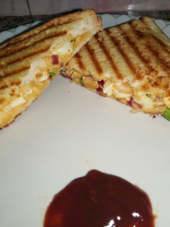A picture of Simple egg sandwich.