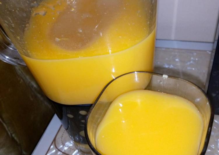 Steps to Prepare Any-night-of-the-week Natural mango juice