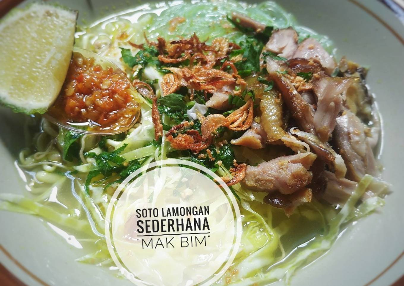 Soto lamongan sederhana "mak bim"