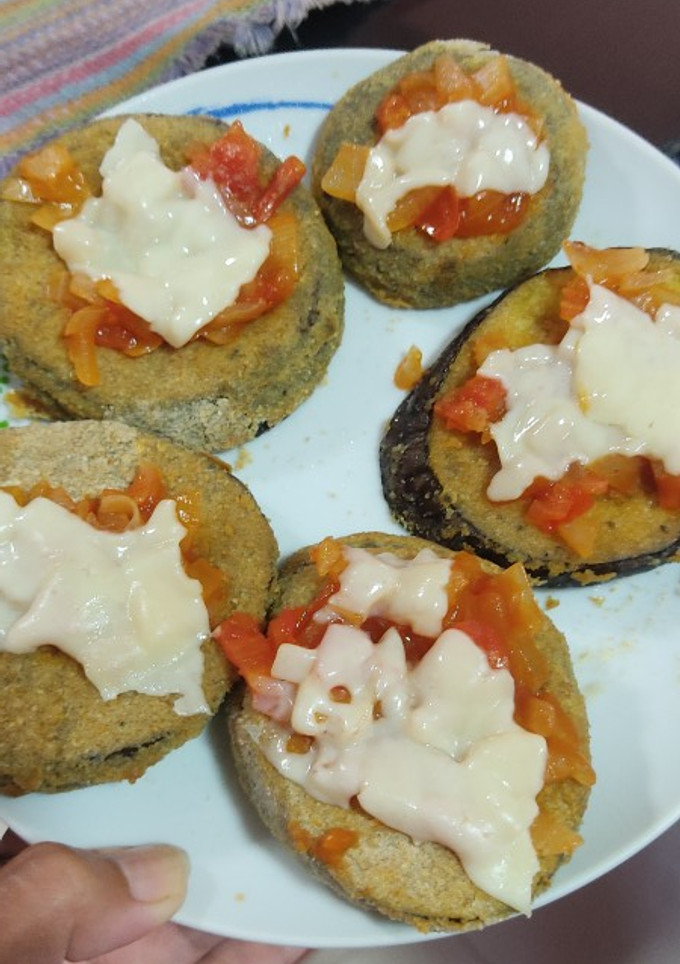 Una foto de Milanesa de berenjena al Airfryer!!