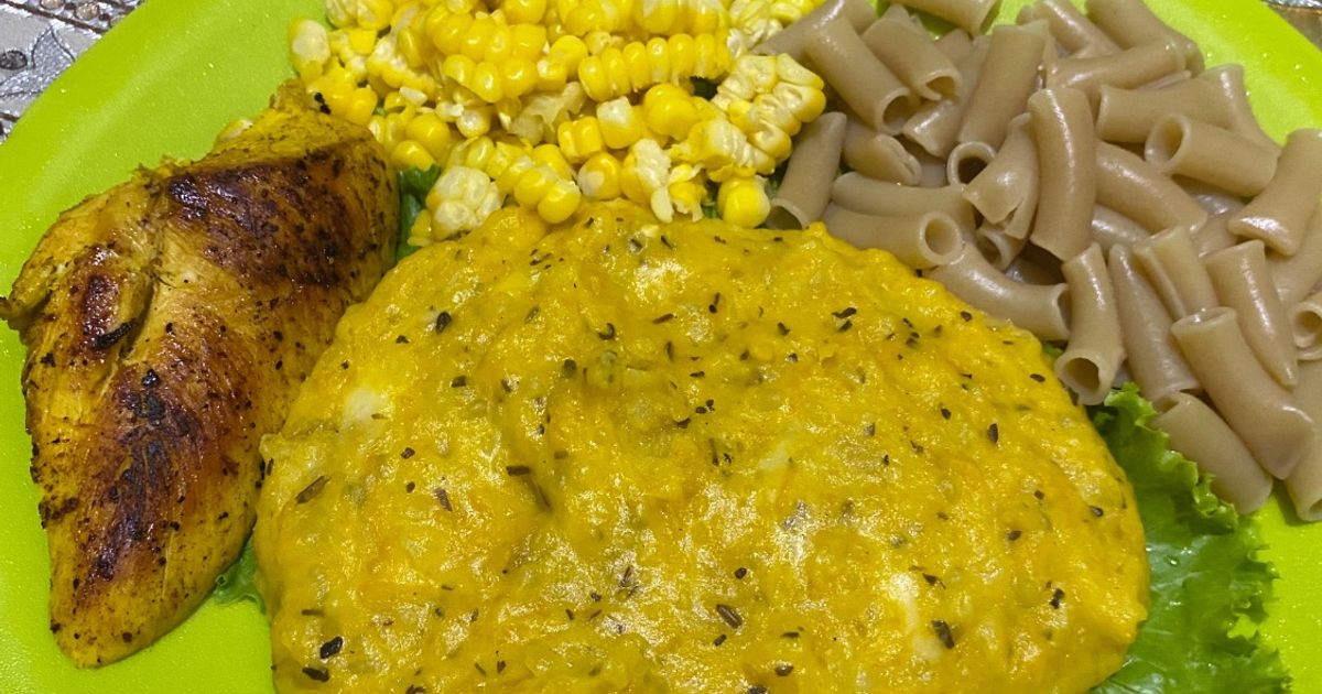 Mash labu kentang (menu diet)