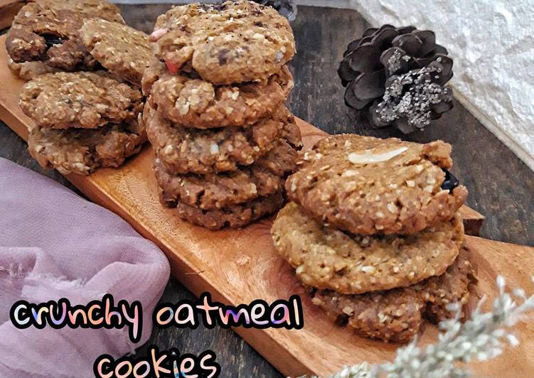 Cara Mudah Bikin Crunchy oatmeal cookies Enak dan Antiribet