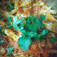 A picture of Cabbage curry.
