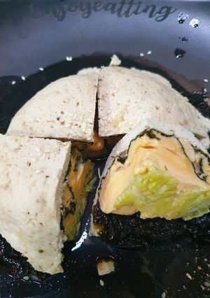 รูปของ เค้กไก่ไข่ตุ๋นสาหร่าย