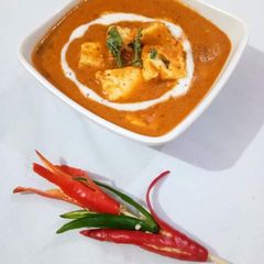 A picture of Paneer butter masala.