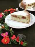 Torta con confettura di mele cotogne homemade e ricotta al forno alla curcuma