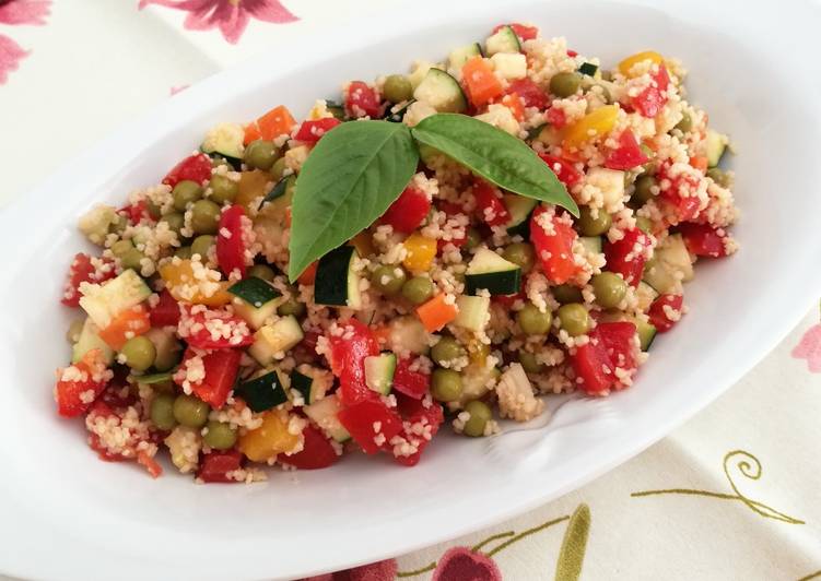 Easiest Way to Make Homemade Insalata di cous cous con verdure crude