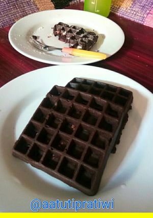 Foto resep Coklat waffle nougat crispy