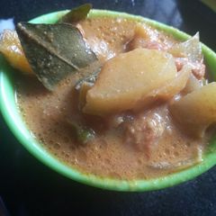A picture of Fish curry(without fish).