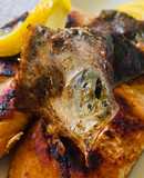 “Baked” mirin salmon in frying Pan