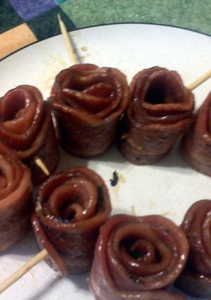 A picture of Bacon twirls.