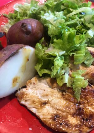 Una foto de Pollo a la plancha