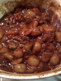 A picture of 'V' steak and ginger wine hot pot.