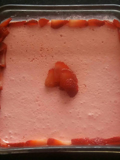 Una foto de Postre de fresa
