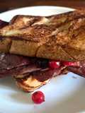 Cervosandviĉo - venison bacon butty