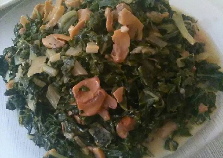 Steps to Prepare Award-winning #charityrecipe. Spinach with mushrooms