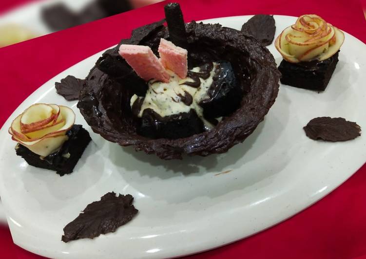 Easiest Way to Prepare Favorite Choco-Brownie Bowl