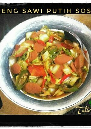 Foto resep 🌿🌶Oseng Sawi Putih Sosis🌶🌿