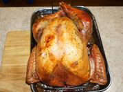 Una foto de pavo asado
