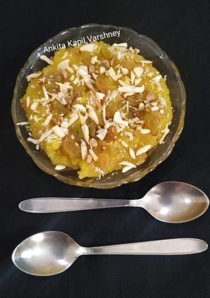 A picture of Falahari (Aloo Ka Halwa).