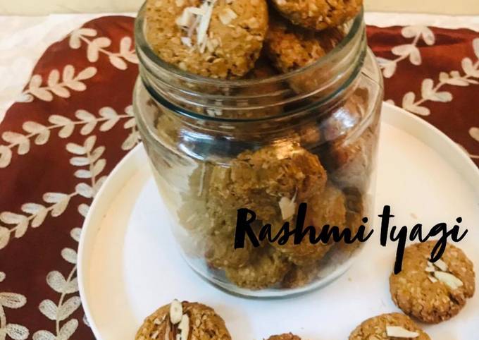 Recipe of Quick Healthy Oats And Jaggery Cookies💛