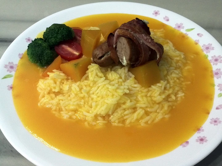 Recipe LG PUMPKIN RICE TOP SAUSAGE the Awesome  So Delicious