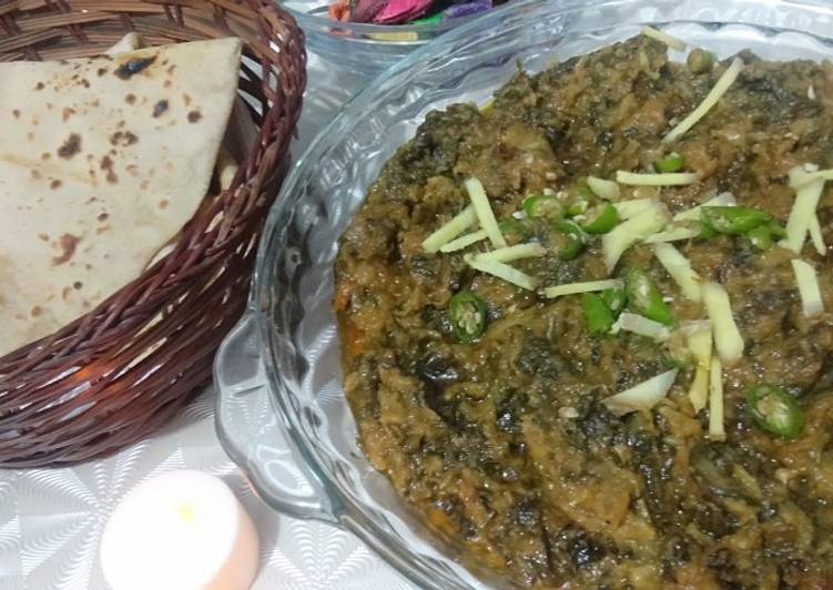 Easiest Way to Prepare Homemade Gobhi Palak gosht