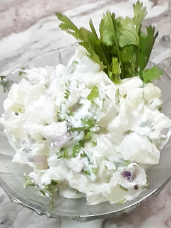 வெள்ளைபூசணி தயிர் பச்சடி (Vellai Poosani Thaiyir Pachadi recipe in tamil) செய்முறை முக்கிய புகைப்படம்