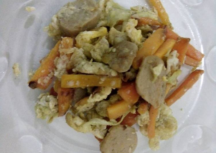 Orak Arik Telur Bakso