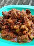 Sambal goreng tetelan dan hati sapi