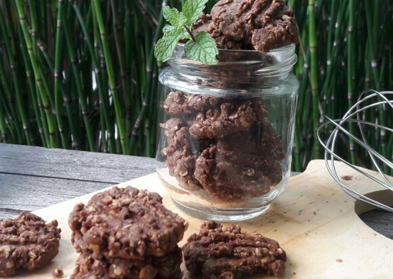 Choco oat cookies