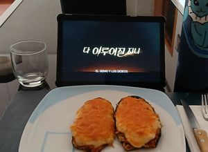 Foto principal de Berenjenas rellenas de pollo picado 🐔🍆