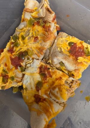 A picture of Chicken Enchilada Burrito.