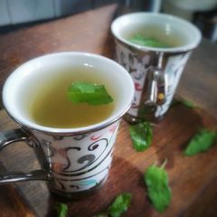 Basil chai/tea A picture of Basil chai/tea.