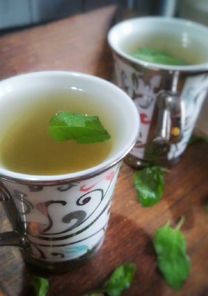 A picture of Basil chai/tea.