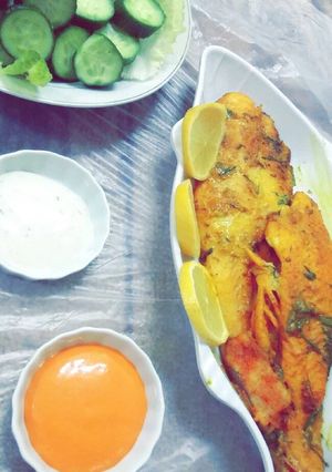 صورة لوصفة سمك بالكريمه