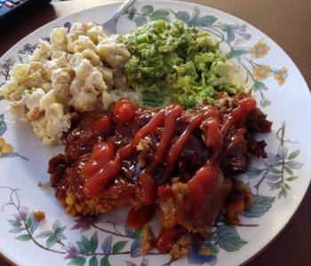 Update, Making Recipe Mexican Meatloaf with Baked Mac n Cheese and Cheesy Broccoli Most Delicious