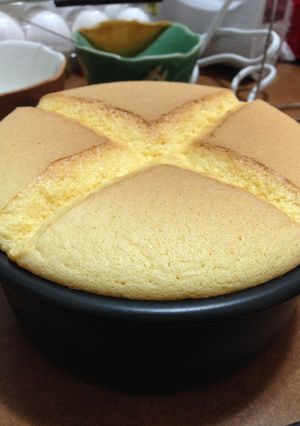 六吋戚風蛋糕 的食譜成品照片
