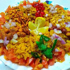 Indori poha A picture of Indori poha.