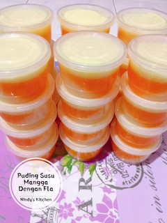 Foto resep Puding Susu Mangga Dengan Fla