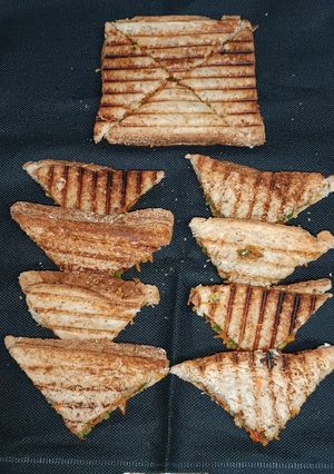 A picture of Mix Vegetable grilled Sandwich.