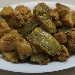 A picture of Weightloss kaddu (pumpkin) ki sabzi.