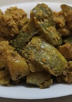 A picture of Weightloss kaddu (pumpkin) ki sabzi.