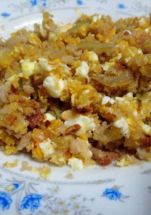 Foto principal de Ovos con pan de millo (huevos con pan de maíz 😉)