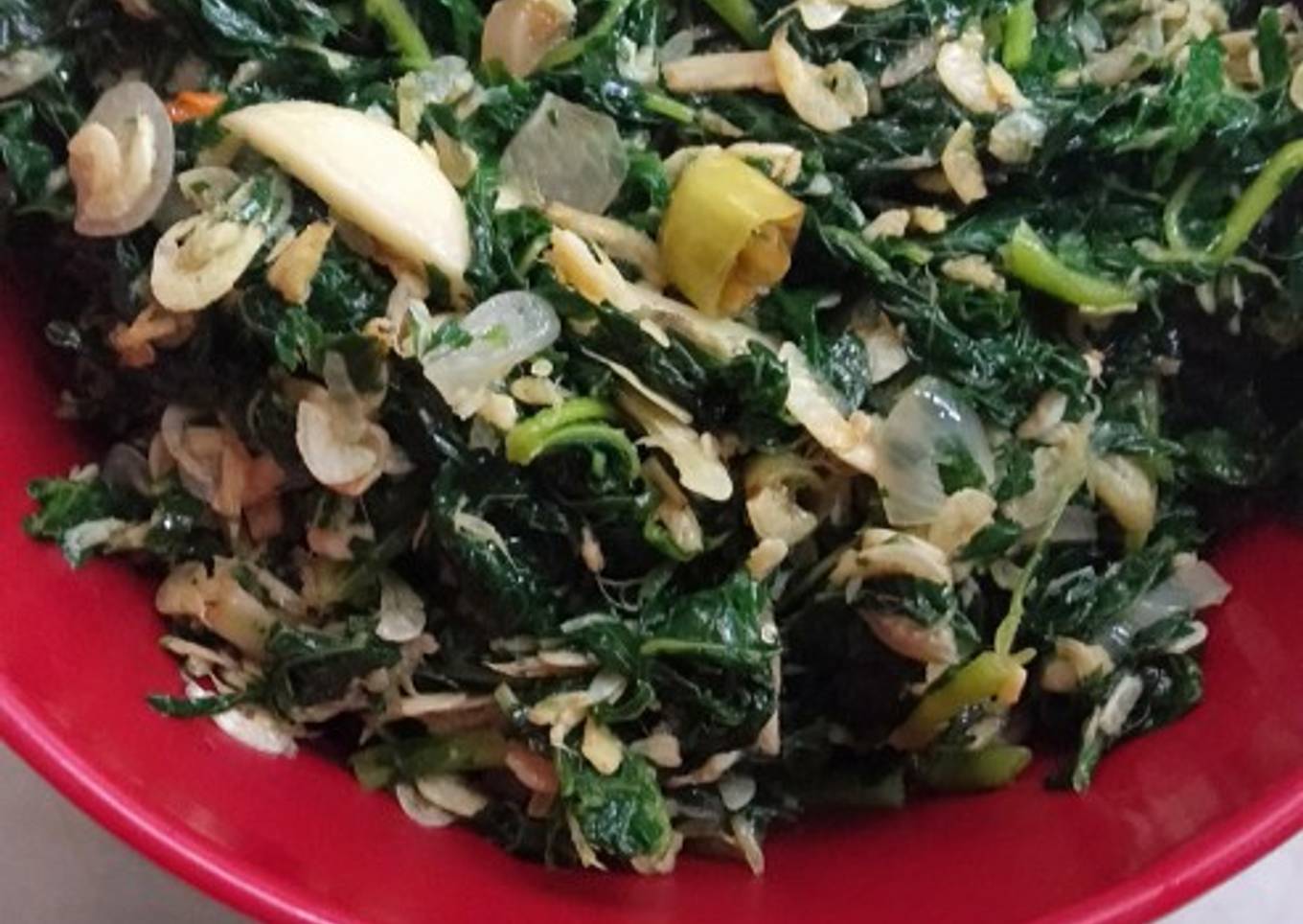 Tumis Daun pepaya enak tidak pahit