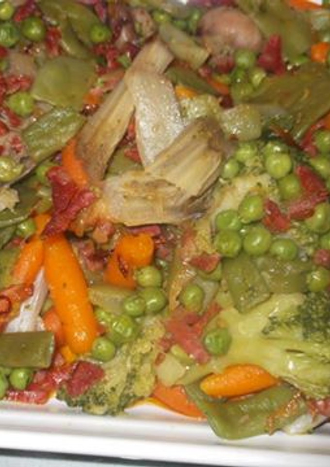 Una foto de Menestra de verduras